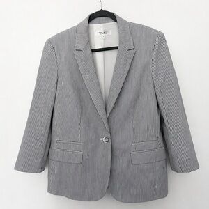 Nine West Pinestrip Suit Jacket Fitted